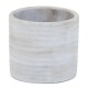 Blumentopf -Turner- Steinguss 11x12cm grau