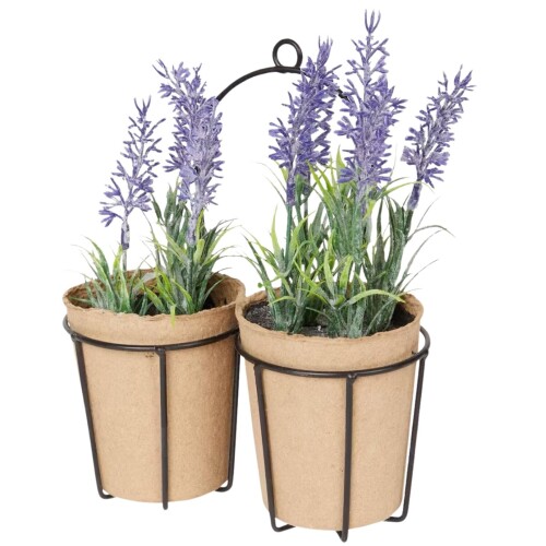 Kunstpflanze Lavendel 22cm natur
