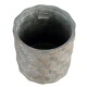 Blumentopf -Zish- Steingut 11x14cm brass