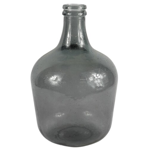 Vase -Bottle- Glas 42cm grau