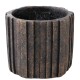 Blumentopf -Yaran- Steingut 9x12cm schwarz