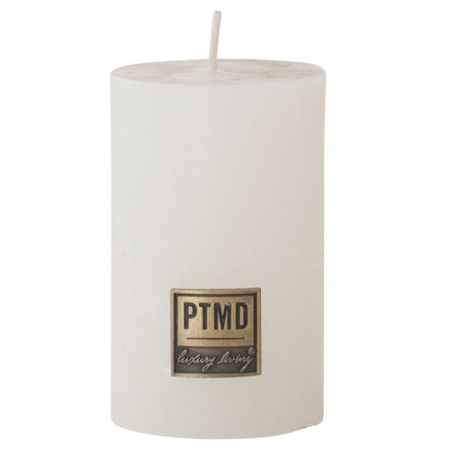 Stumpenkerze -PTMD- 8x5cm weiss
