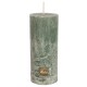 Stumpenkerze -PTMD- 12x5cm jade