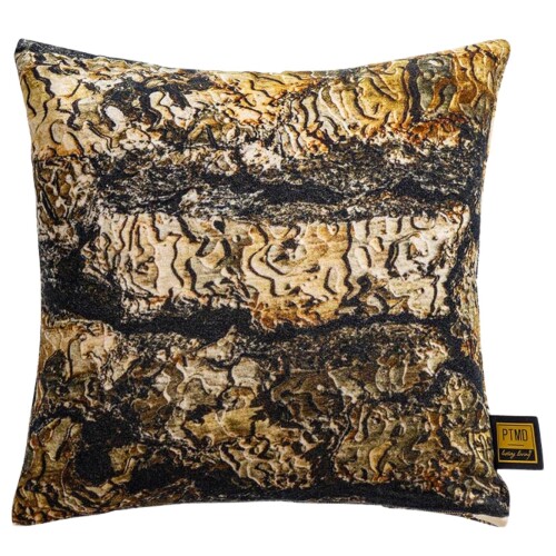 Kissen -Rives- Baumwolle 45x45cm braun
