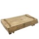 Tablett -James- Holz 40x25cm braun-natur