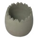 Eischale Topf Zement 10x9cm grau