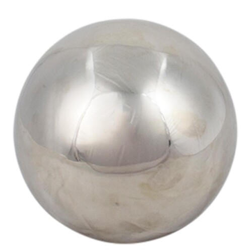 Kugel Deko Edelstahl 12cm silber