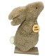 Hase Dekofigur Holz-Polyester 37cm braun