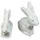 Hase Deko 2ass Holz 7x6cm weiss