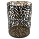 Windlicht -Myre- Metall 15x11cm schwarz-gold
