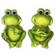 Frosch Deko 2ass Magnesia 32cm grün