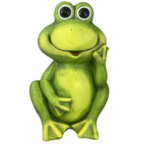 Frosch Deko Magnesia 42cm grün