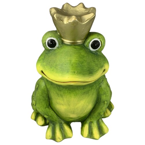 Froschkönig Deko Magnesia 40cm grün