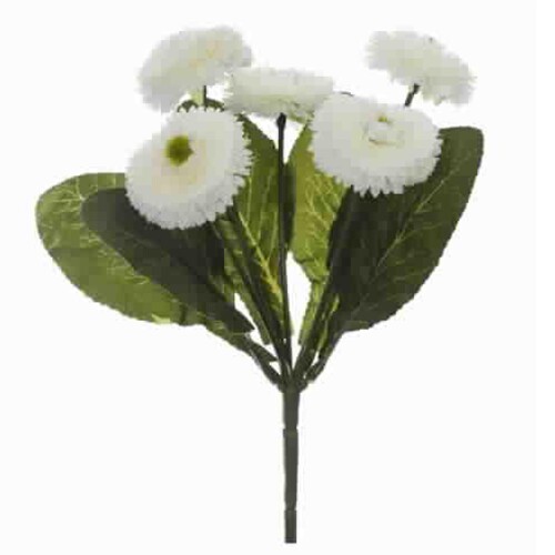 Kunstblume -Bellis- 21cm creme