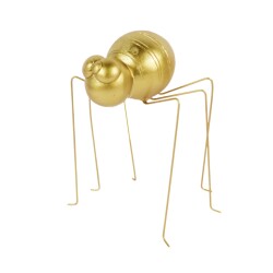 Dekofigur -Spider- Polyresin-Metall 18cm gold