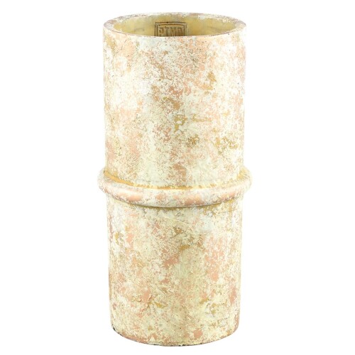 Blumetopf -Werix- Zement 30x15cm creme