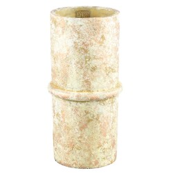 Blumetopf -Werix- Zement 30x15cm creme