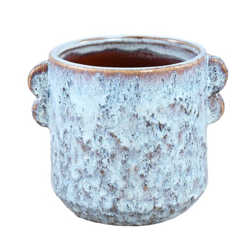 Blumentopf -Shay- Keramik 14x17cm grau
