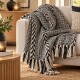 Decke -Plaid- Baumwolle 150x125cm schwarz