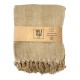 Decke -Plaid- Baumwolle 150x125cm creme