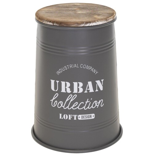 Hocker -Laundry- Metall 45x34cm anthrazit