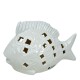 Fisch Porzellan 9x14cm weiss