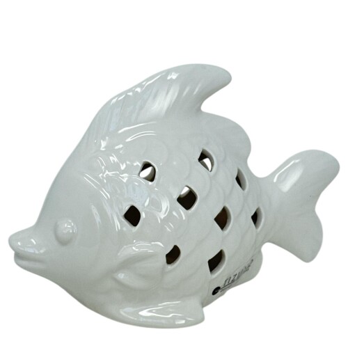 Fisch Porzellan 9x13cm weiss