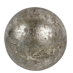 Kugel Deko Keramik 12cm grau