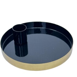 Kerzenständer Metall 12cm schwarz