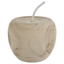 Apfel Deko Holz 18cm natur