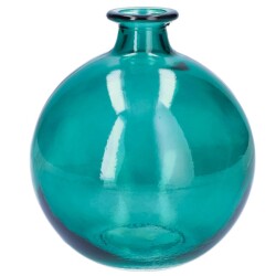 Vase Glas 17x15cm türkis