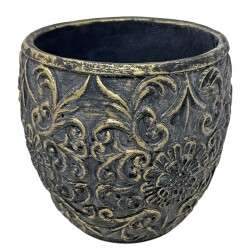 Blumentopf -Louise- Keramik 16cm mehrfarbig