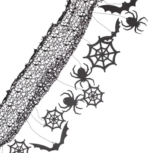 Girlande -Halloween- Deko schwarz