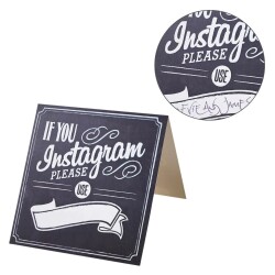 Tischschilder -Instagram- 5er-Pack