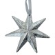 Stern Dekohänger Polyresin 13cm silber