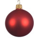 Baumkugel 6er-Set Glas 6cm rot
