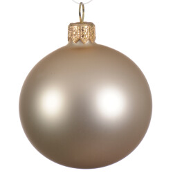 Baumkugel 6er-Set Glas 6cm pearl