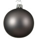 Baumkugel 4er-Set Glas 10cm grau