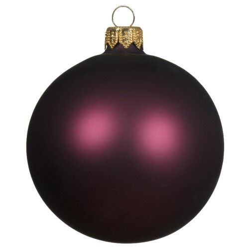 Baumkugel 6er-Set Glas 6cm mauve