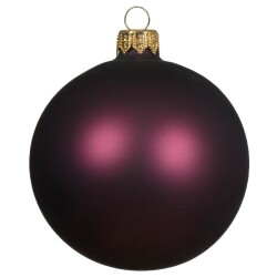 Baumkugel 6er-Set Glas 6cm mauve