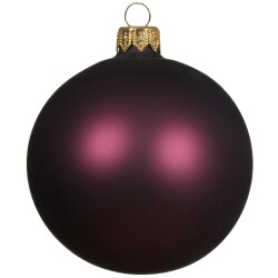 Baumkugel 6er-Set Glas 8cm mauve