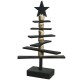 Weihnachtsbaum Holz 37x24cm schwarz