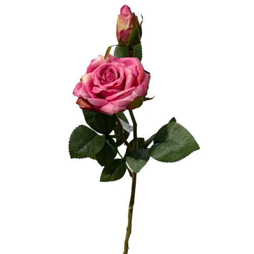 Kunstblume Rose -Real Touch- 48cm pink