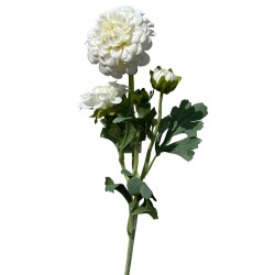 Kunstblume Dahlie -Real Touch- 52cm weiss