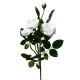 Kunstblume Mini-Rosen 72cm weiss