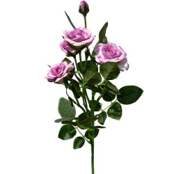 Kunstblume Mini-Rosen 72cm lila