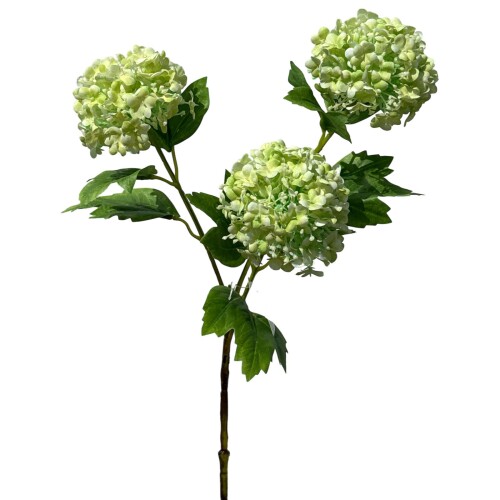 Kunstblume Snowball 80cm grün