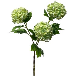 Kunstblume Snowball 80cm grün