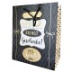 Geschenktüte -Dieser Tag- 32x27cm schwarz-gold