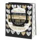 Geschenktüte -Kleine Dinge- 11x10cm schwarz-gold